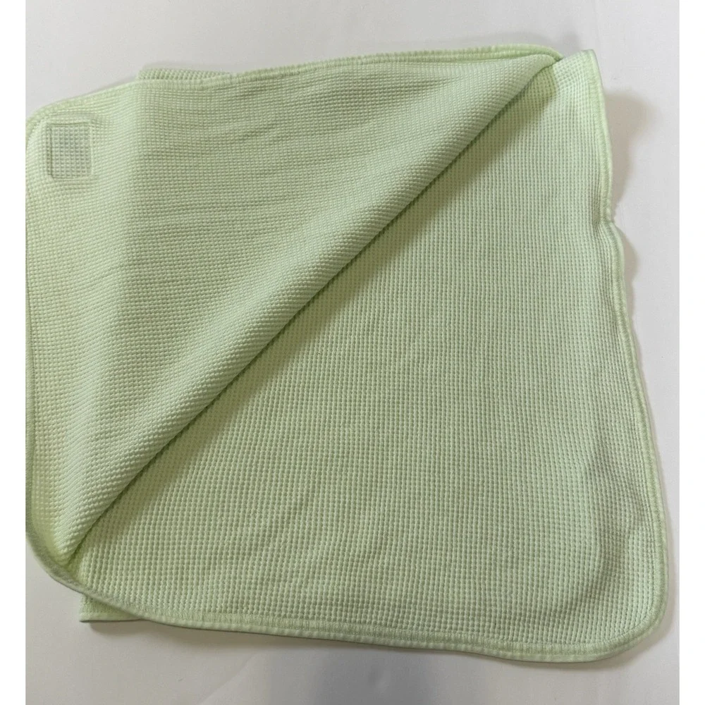 VTG Tykes by Carters Rare Green Cuddly Duckie Patch Thermal‎ Baby Blanket Y2K